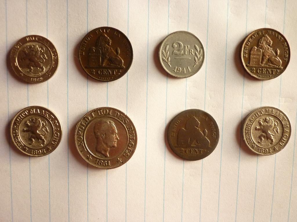 9 mooie oude Belgische muntjes, Verzenden, Setje