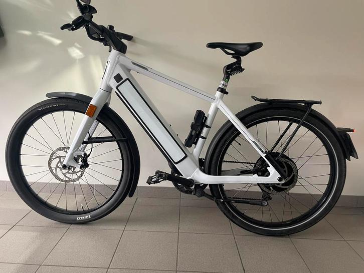Stromer ST3 white sport L, Vélos & Vélomoteurs, Vélos électriques, Utilisé, Stromer, 55 à 59 cm, 50 km par batterie ou plus, Enlèvement