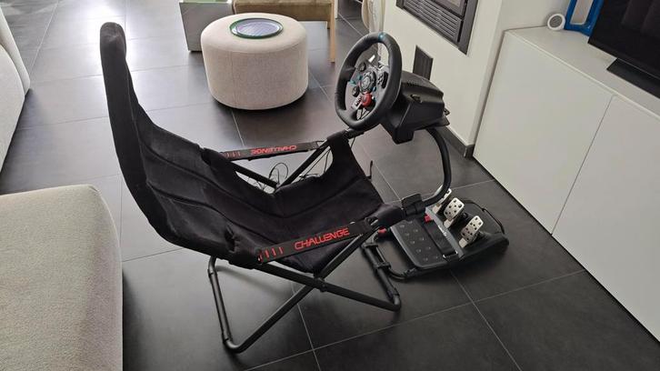 Logitech G29 met Playseat Challenge, Games en Spelcomputers, Spelcomputers | Sony Consoles | Accessoires, Zo goed als nieuw, PlayStation 4