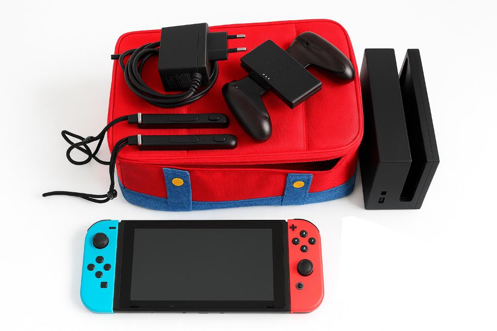 switch v1, Consoles de jeu & Jeux vidéo, Consoles de jeu | Nintendo Switch, Comme neuf, Switch Original, Avec 2 manettes, Avec jeux