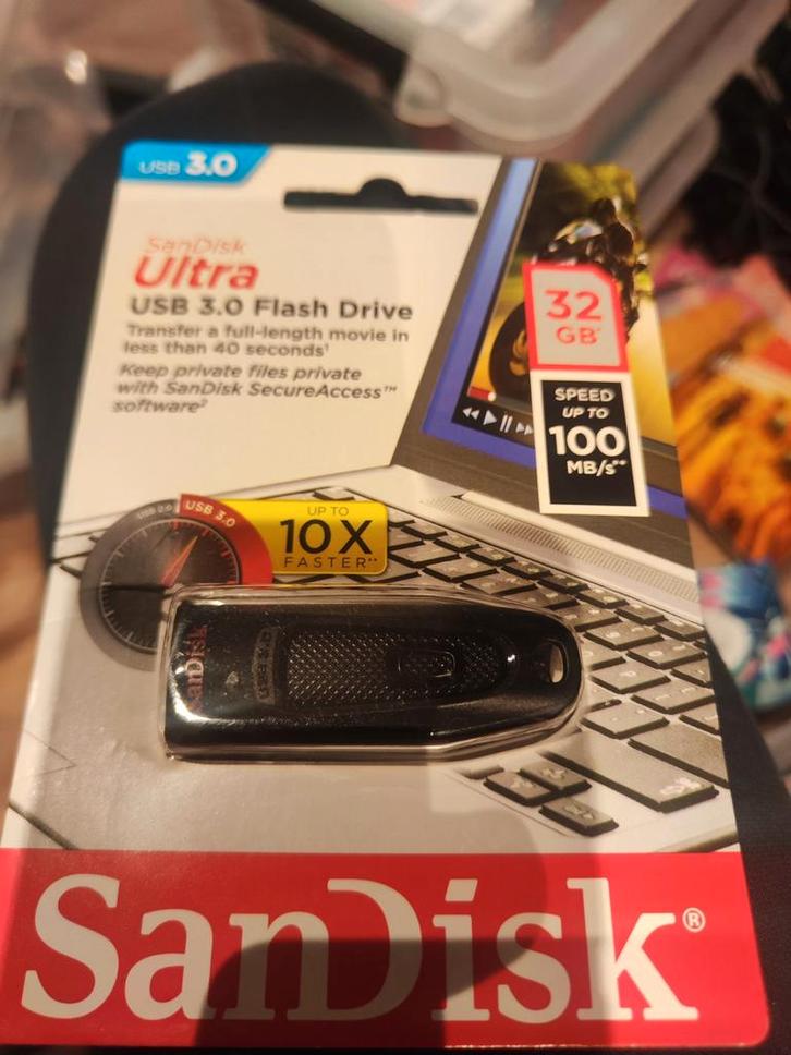 SanDisk Ultra, Informatique & Logiciels, Clés USB, Neuf, 32 GB, Enlèvement