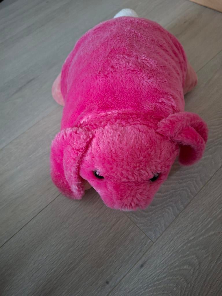 Lapin rose/peluche/oreiller, Enlèvement ou Envoi, Comme neuf, Rose, Lapin