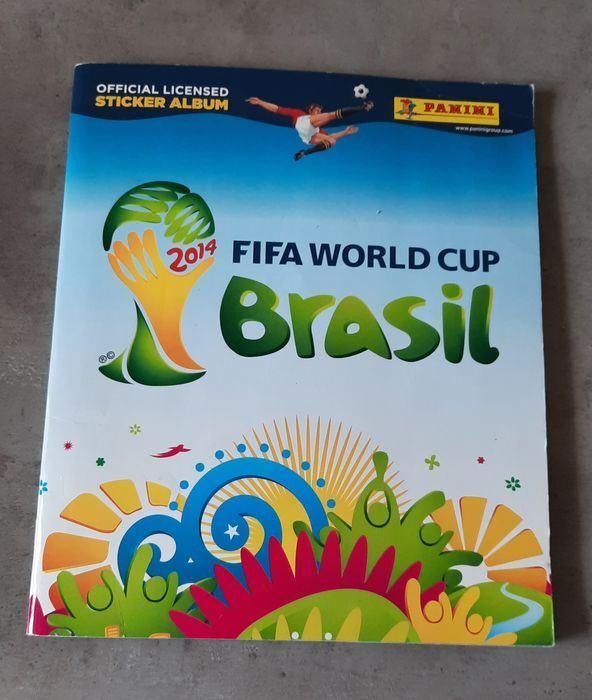 Panini Stickerboek World Cup 2014 Brasil,Volledig ingeplakt!, Collections, Enlèvement, Neuf, Affiche, Image ou Autocollant
