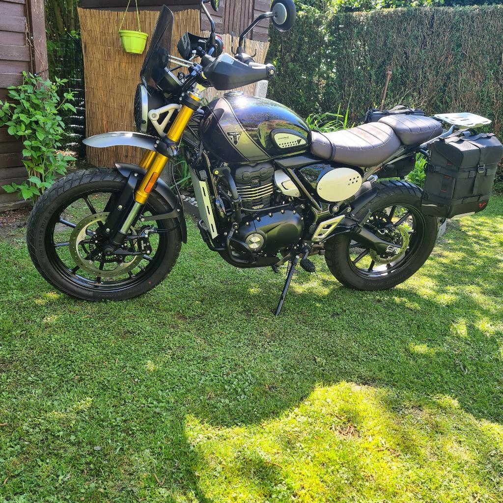 TRIUMPH Scrambler 400 X prête pour l’aventure, Motos, Tourisme, Contrôle de traction, 12 à 35 kW, 1 cylindre