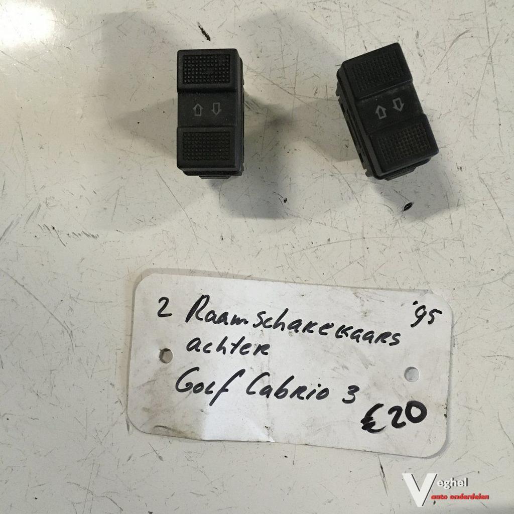 Vw Golf Cabrio 3 1995 Raambedieningsschakelaar Achter, Auto-onderdelen, Dashboard en Schakelaars, Gebruikt, Ophalen of Verzenden