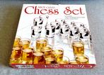 DOOS "Shot Glass CHESS SET + Glazen Schaakbord" /// NIEUW, Overige typen, Nieuw, Ophalen of Verzenden, Glas