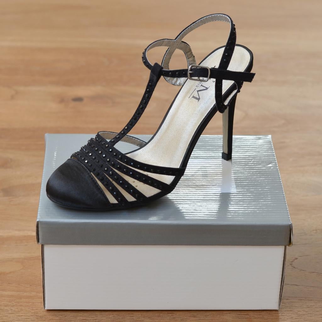 HEEL ELEGANTE ZW AVONDSCHOENTJES MET STRASS /M38 /C' M PARIS, Vêtements | Femmes, Chaussures, Enlèvement ou Envoi, Chaussures à haut talons
