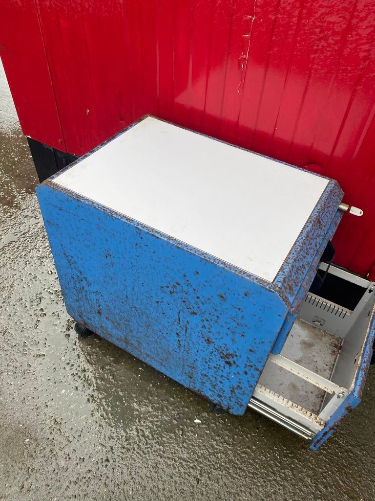 Gispen metalen lade blokje, Ophalen of Verzenden, Zo goed als nieuw