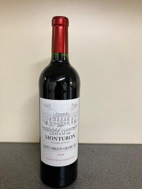 Château Monturon 2020 - Saint‑Émilion Grand Cru 10 bout, Neuf, Pleine, Enlèvement, Vin rouge