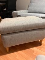 Repose-pieds Ikea gris avec rangement, Comme neuf, Enlèvement, Rectangulaire, Moins de 50 cm