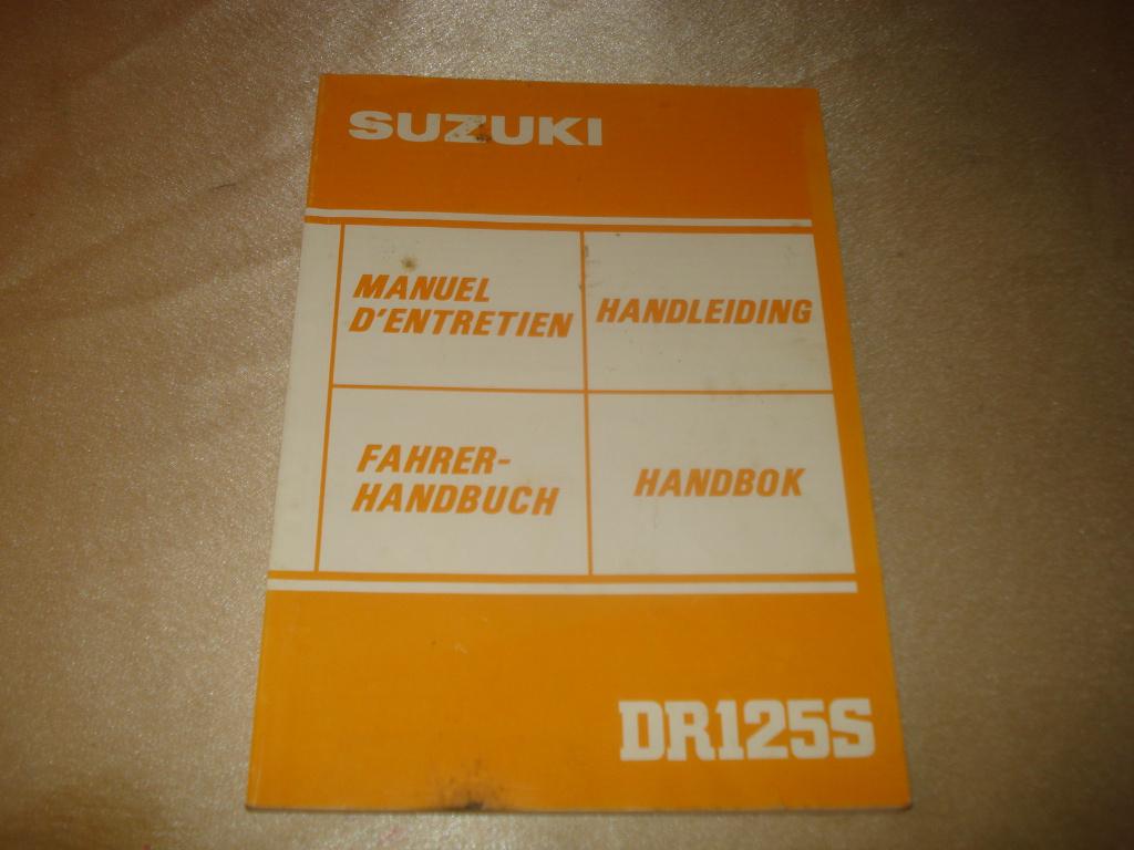 SUZUKI DR125S Ancien Manuel d'Entretien, Motos, Enlèvement ou Envoi, Suzuki