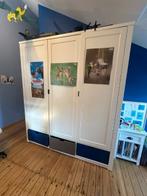 Garde-robe blanche Bopita 3 portes + 3 tiroirs (2 tringles), Maison & Meubles, 150 à 200 cm, Utilisé, Avec tablette(s), Moderne