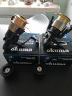 2 OKUMA CARBONITE 2M. CB-355M. NIEUW, Watersport en Boten, Hengelsport | Algemeen, Ophalen of Verzenden, Nieuw, Molen