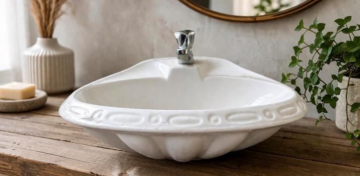 Évier vintage — années 70, Maison & Meubles, Salle de bain | Linge de bain & Accessoires, Utilisé, Enlèvement