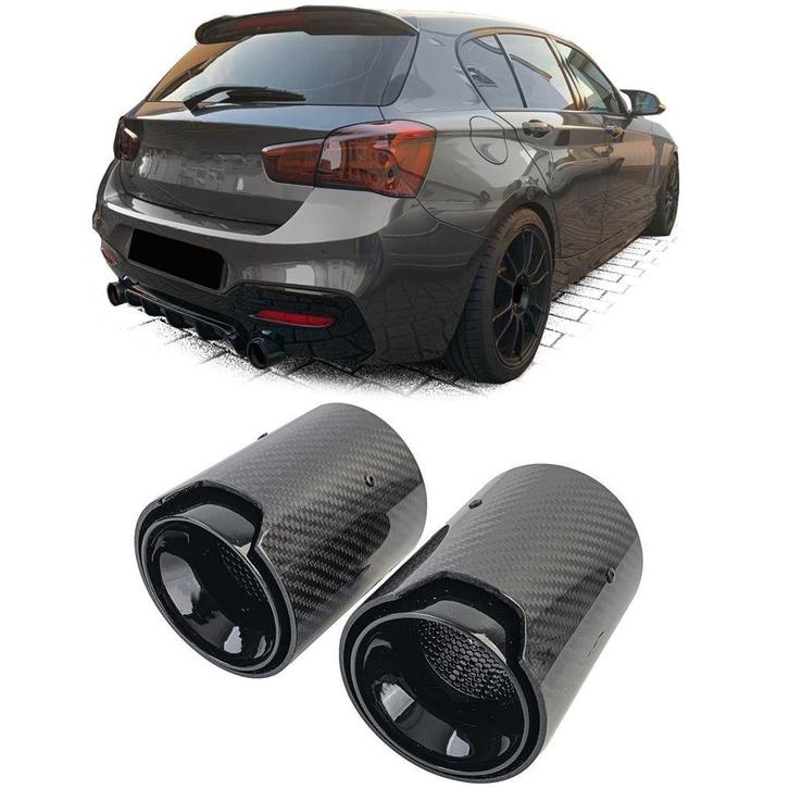 Carbon Uitlaat Sierstuk voor BMW M135i / M140i Sportieve Upg, Auto diversen, Tuning en Styling, Verzenden
