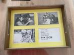 Foto dienblad voor 4 foto’s, Huis en Inrichting, Woonaccessoires | Dienbladen, Ophalen, Zo goed als nieuw, Rechthoekig, Hout