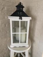 Windlicht, Ophalen, Zo goed als nieuw, Wit, Hout