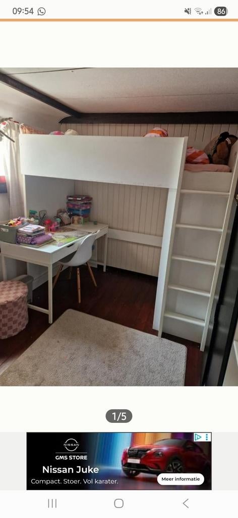 Hoogslaper Ikea, Huis en Inrichting, Ophalen, Hoogslaper