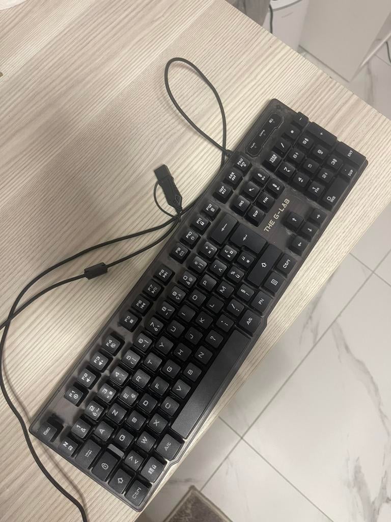 Gaming toetsenbord G-LAB, Computers en Software, Toetsenborden, Ophalen, Qwerty, Zo goed als nieuw, Gaming toetsenbord