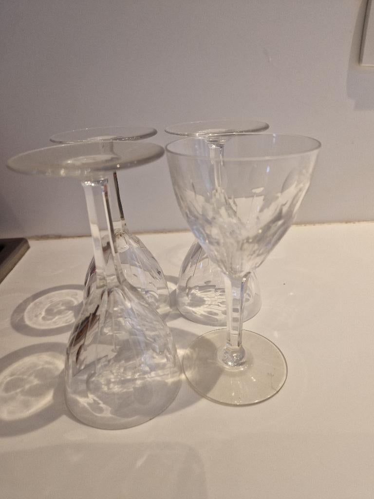 4 kristallen wijnglazen, Ophalen