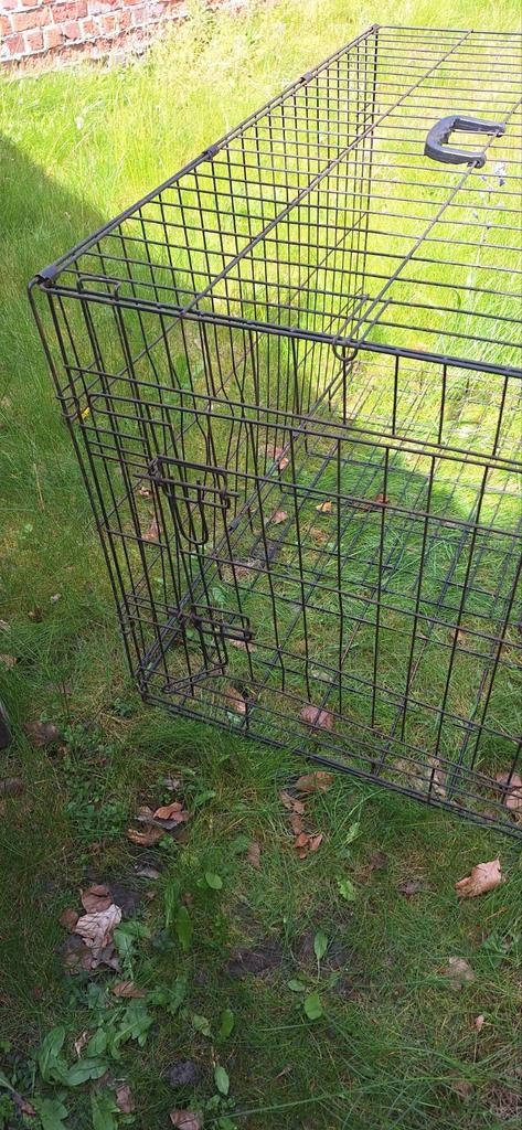 Bench zwart metaal, Dieren en Toebehoren, Hondenhokken, Gebruikt, 65 tot 100 cm, 75 tot 110 cm, Ophalen of Verzenden