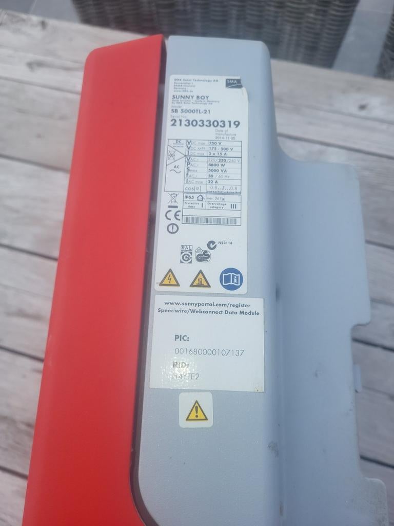 Omvormer, Bricolage & Construction, Panneaux solaires & Accessoires, Enlèvement