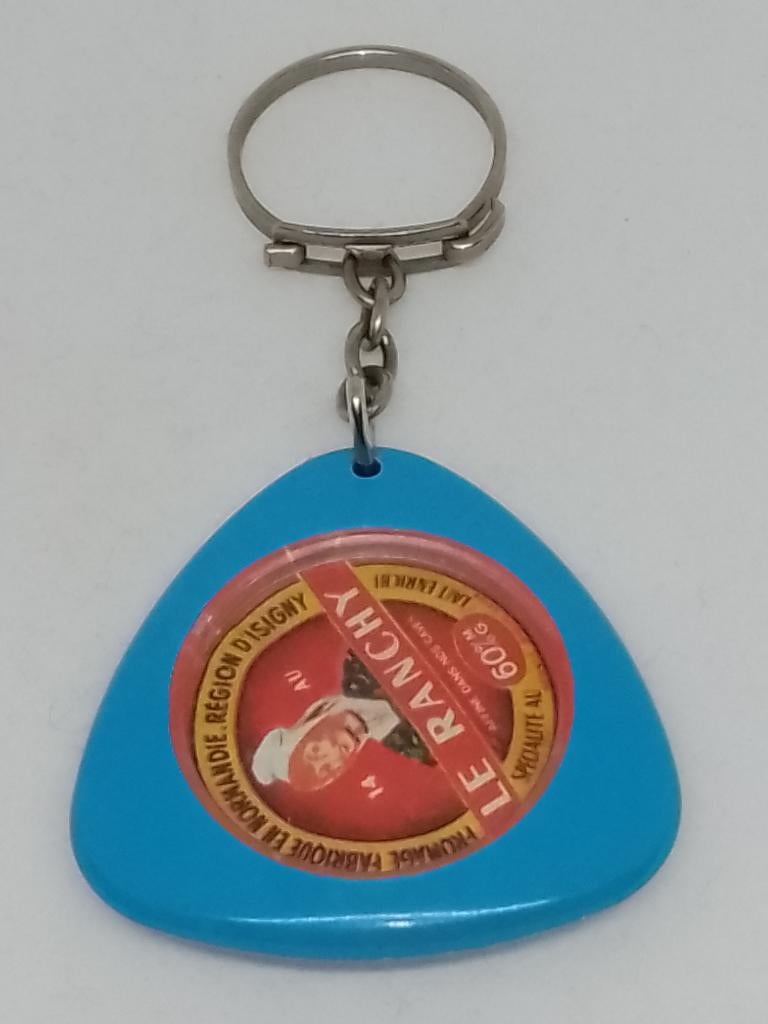Vintage Franse Reclame Sleutelhanger Le Ranchy Kaas Normandi, Verzamelen, Ophalen of Verzenden, Gebruikt, Merk