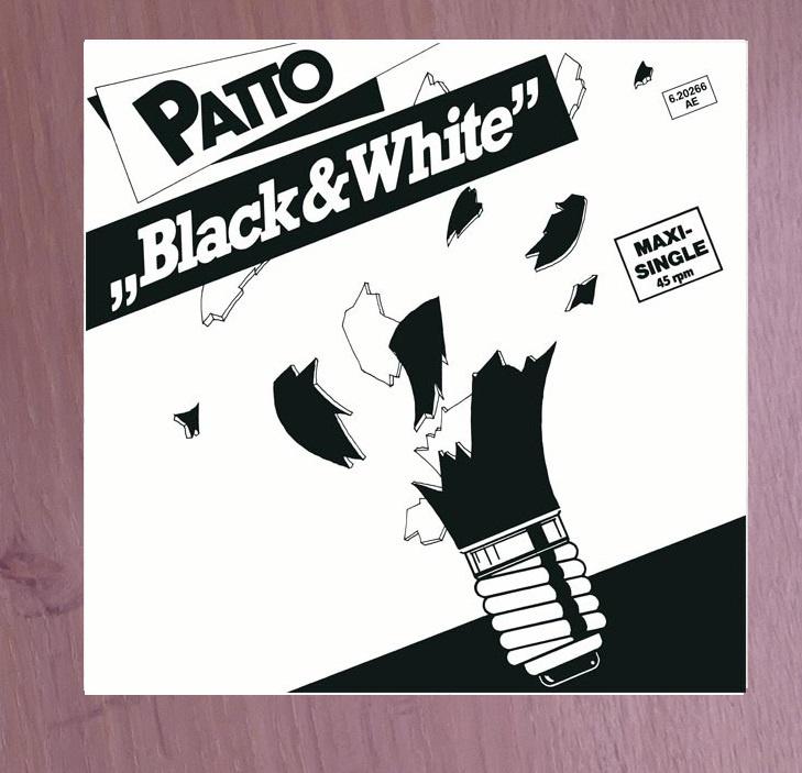 12" Maxi -  Patto ‎– Black And White, Ophalen of Verzenden, Zo goed als nieuw, 12 inch