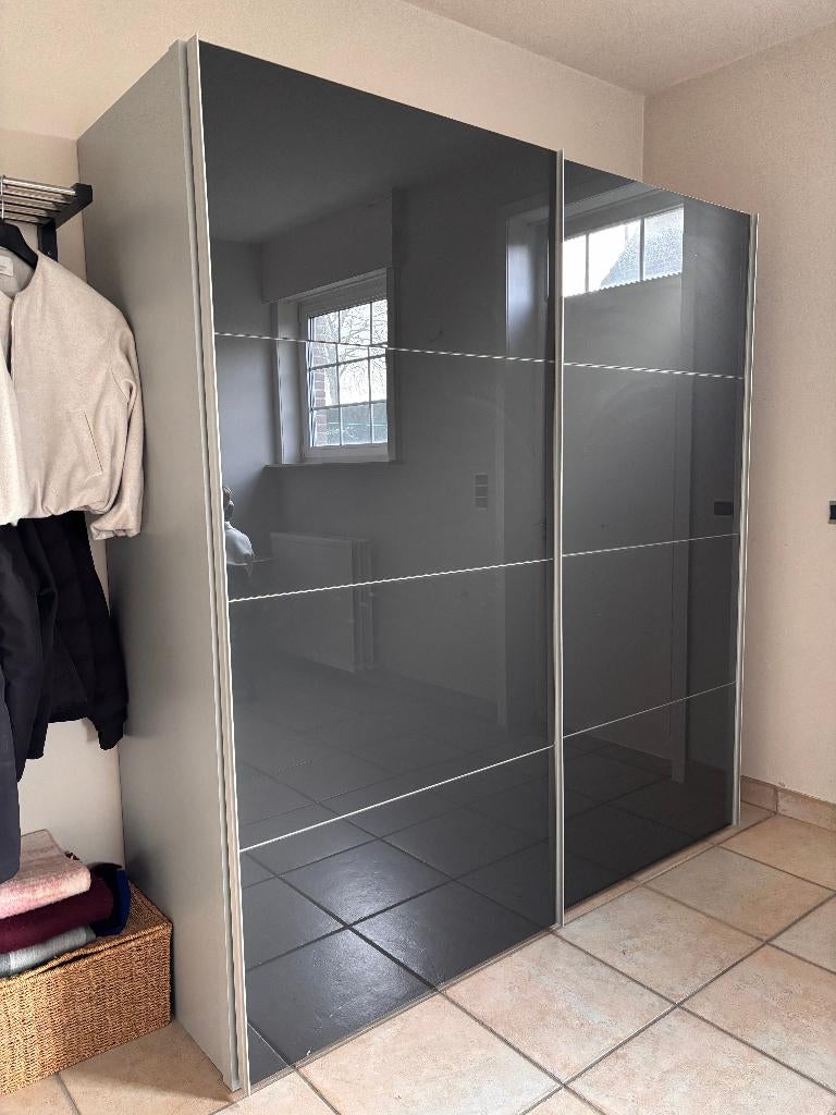 schuifdeurkast / opbergkast, Huis en Inrichting, Ophalen, Gebruikt, 200 cm of meer, Glas