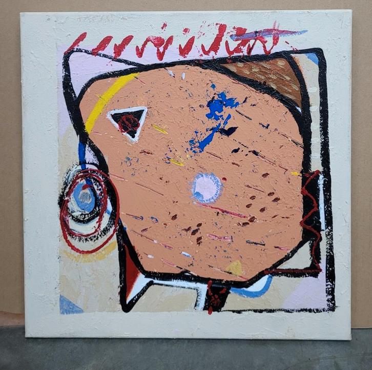 Jac DEUSS, abstractie, Antiek en Kunst, Kunst | Schilderijen | Abstract, Ophalen of Verzenden