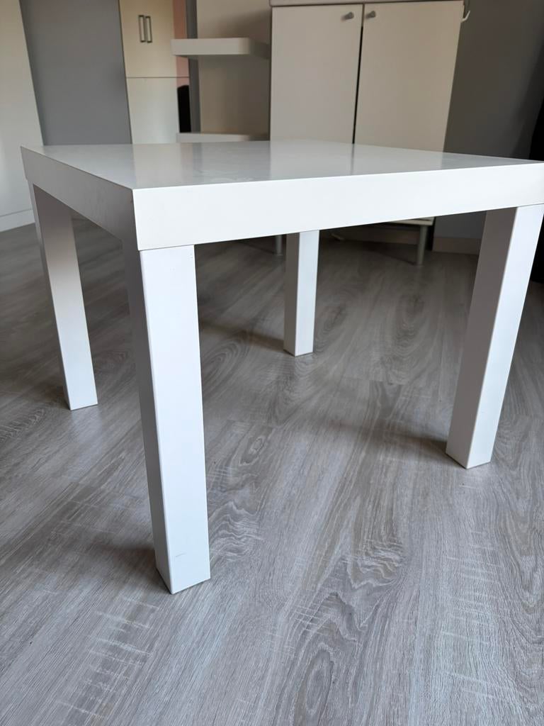 Table d'appoint, blanc, 55x55 cm, 50 à 100 cm, Enlèvement, 50 à 100 cm, Carré