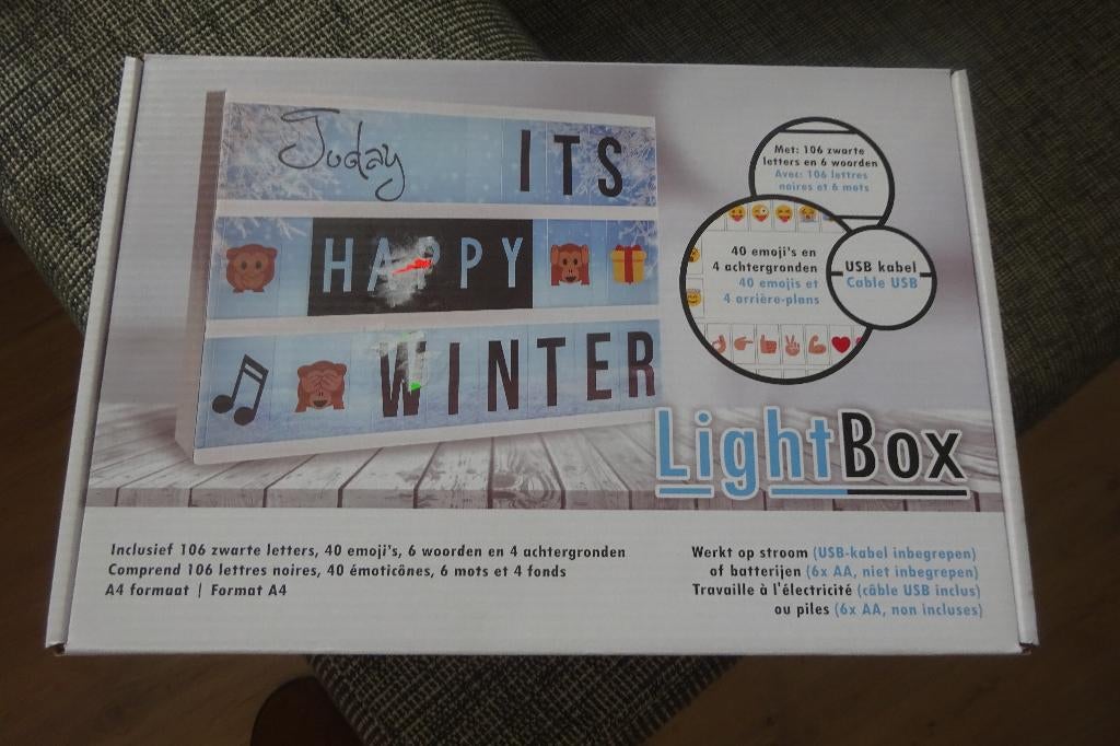 light box, Ophalen, Zo goed als nieuw