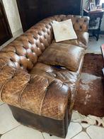 Chesterfield zetel - 45 jaar oud, Huis en Inrichting, Fauteuils, Ophalen, Gebruikt, Chesterfield