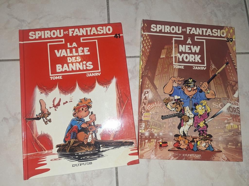 Lot de 2 bd Spirou et Fantasio 39,41 pour 6€, Livres, Plusieurs BD, Utilisé