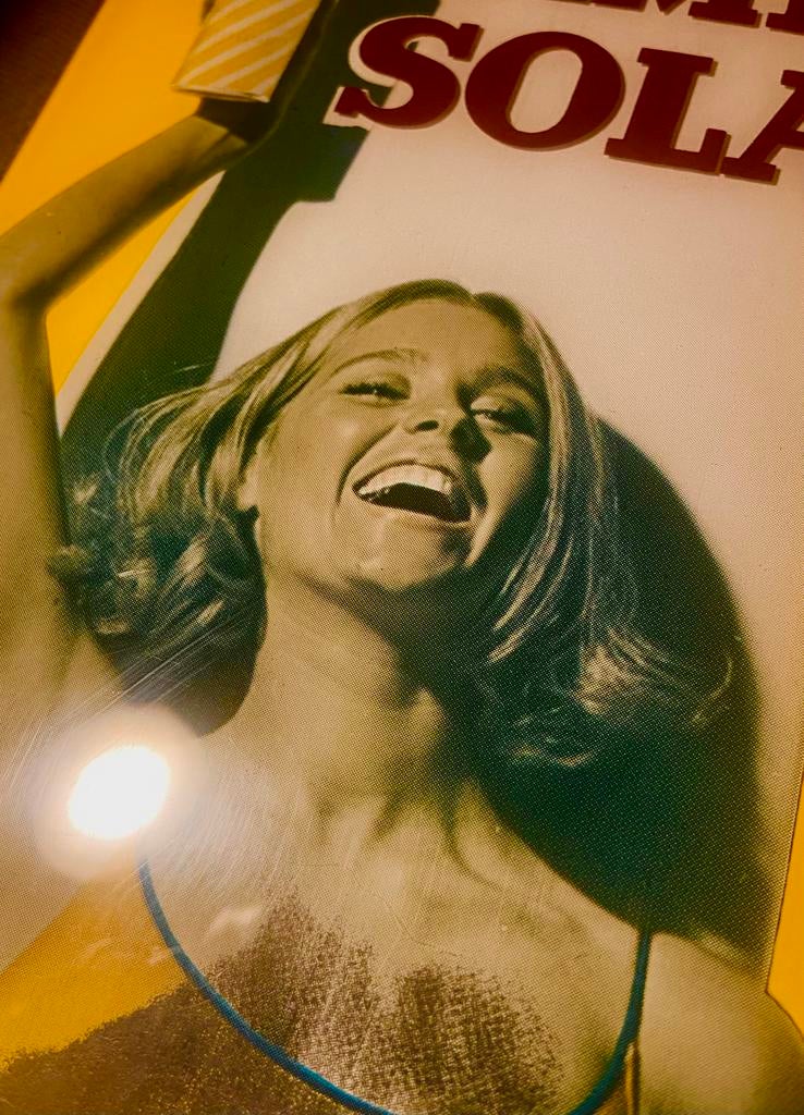 Thermometer AMBRE SOLAIRE ~ 1968 /, Verzamelen, Ophalen of Verzenden, Zo goed als nieuw, Reclamebord