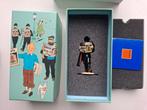 FIGURINE DUPONT "LISEZ TINTIN" 9CM AVEC BOITE ET CERTIFICAT, Enlèvement ou Envoi, Comme neuf, Humain