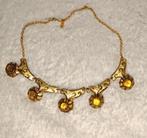 bijoux de créateur signé 1 collier émaillé + ambre?, Bijoux, Sacs & Beauté, Colliers, Envoi, Comme neuf, Jaune, Autres matériaux