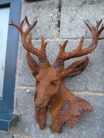 buste d une tête cerf en fonte murale ., Jardin & Terrasse, Enlèvement ou Envoi, Neuf