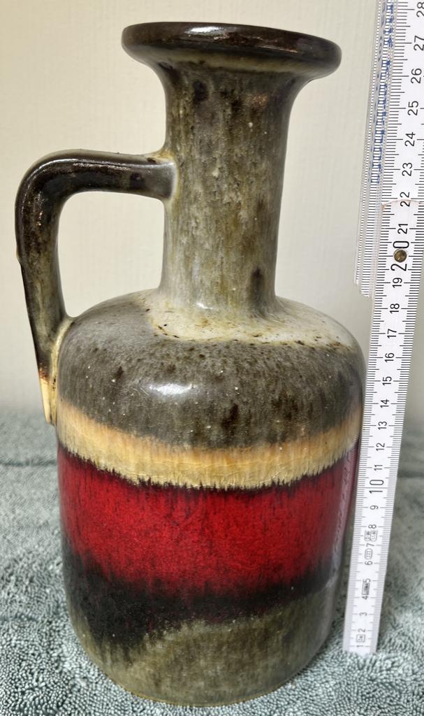 Mooie vintage West Germany Ruscha 'Fat Lava' vaas., Aardewerk of Porselein, Ophalen of Verzenden, Zo goed als nieuw, Minder dan 50 cm