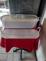 Saumonière avec couvercle et grille égouttoir 53 cm., Maison & Meubles, Enlèvement, Comme neuf, Aluminium, Autres types