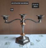 Verzilverde kandelaar, Antiek en Kunst, Ophalen of Verzenden