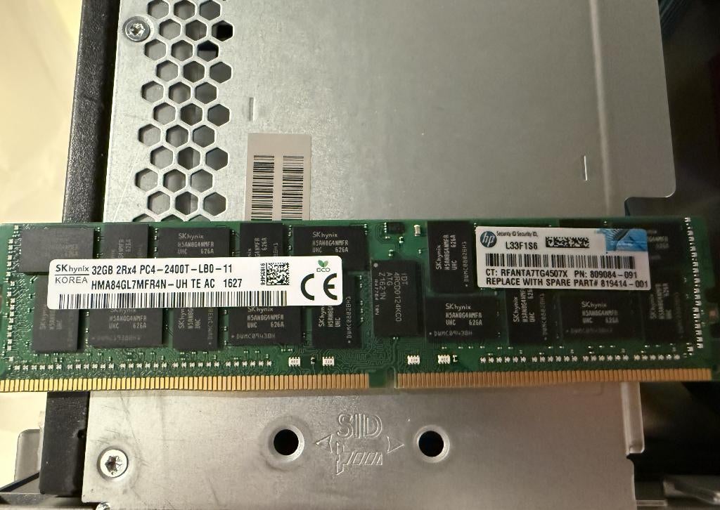 HPE 32GB DDR4 SERVER RAM, 32 GB, DDR4, Serveur, Enlèvement