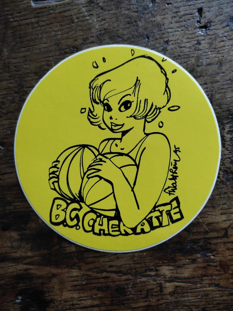 Autocollant Natacha, Collections, Enlèvement ou Envoi, Autres personnages, Neuf, Image, Affiche ou Autocollant