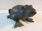 Vintage Indonesische  bronzen beeldje kikker ca 1930, Antiek en Kunst, Ophalen of Verzenden