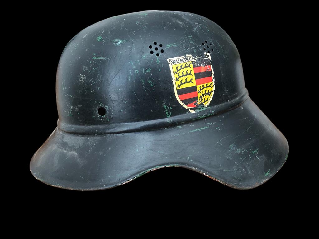 WW2 Gladiator helm Luftschutz Baden-Württemberg, Ophalen of Verzenden, Luchtmacht, Helm of Baret