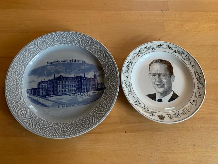 Assiettes commémoratives Boch La Louvière, Antiquités & Art, Antiquités | Céramique & Poterie, Enlèvement