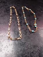 Divers collier sautoir en plaqué or 9 carats, Or, Or