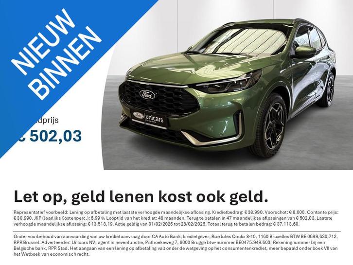 Ford Kuga 2.5i PHEV Aut. 178kW ST-Line X, Auto's, Ford, Bedrijf, Te koop, Kuga, 360° camera, Airconditioning, Bluetooth, Centrale vergrendeling