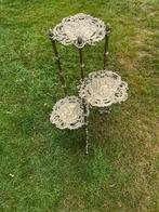 Table d'appoint vintage - Décoration d'oiseaux - 3 pièces, Moins de 55 cm, Comme neuf, Enlèvement, 60 cm ou plus