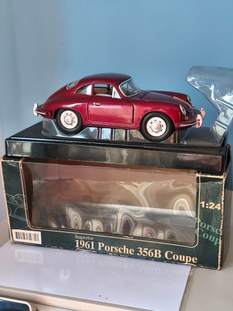 Porsche 356 B Coupé miniatuur uit 1961 met doos, Hobby en Vrije tijd, Verzenden